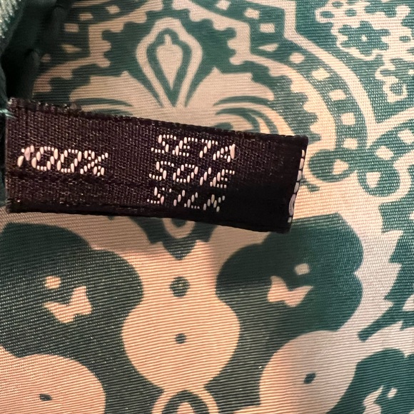 Valentino Scarf. 100% Silk. Hand Rolled. Made in Italy. 35” - Picture 7 of 15